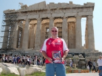 2009 05 07 Athen Akropolis mit FCB Magazin