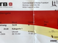 2009 06 05 Stadiongala in Commerzbank Arena Eintrittskarte