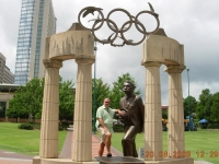 2009 08 20 Atlanta Centennial Olympic Park Gründer der olympischen Spiele Baron Pierre de Coubertin