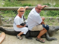 2010 03 14 Everglades Aligatorfarm mit Silvia