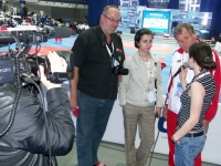 2010 04 10 Interview für einen russischen Sportsender