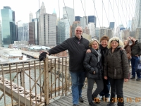 2010 11 06 auf der Brooklyn Bridge Gruppenfoto