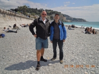 Am Strand von Nizza mit Josef Holl