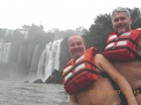 2007 Brasilien WM Waehrend der Bootsfahrt in Iguassu
