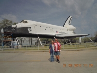 Houston Space Center mit Space Shuttle