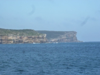 Fähre zum Strand Manly - Hafeneinfahrt nach Sydney vom Pazifik