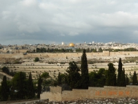 Blick vom Ölberg auf die Altstadt Jerusalems