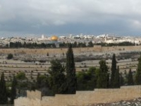 Blick vom Ölberg auf die Altstadt Jerusalems