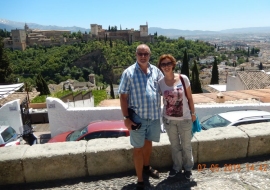 07 05 Albayzin Altstadt von Granada mit Blick auf die Alhambra