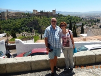 07 05 Albayzin Altstadt von Granada mit Blick auf die Alhambra