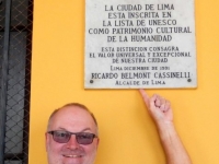 Peru Franziskanerkloster und Altstadt von Lima Tafel
