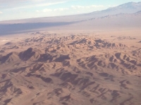 Flug über die Atacama Wüste von Santiago nach Calama
