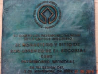 UNESCO Escorial in Madrid Tafel