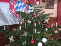 Sogar der Christbaum im Bayern Look