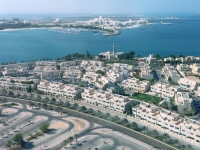 2016 10 27 Abu Dhabi Blick vom Skytower der Marina Mall auf den Palast des Scheichs