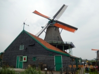 Zaanse Schans Windmühle im Betrieb
