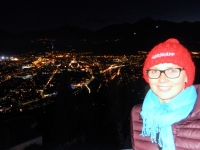Blick von der Hungerburg auf die Stadt Innsbruck