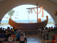 Wunderschöne neue Kirche in Magdala mit tollem Altar