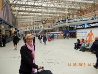 Ankunft am Bahnhof London Waterloo