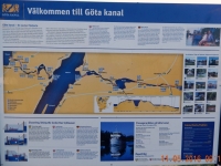 Plan des Göta_Kanal quer durch Schweden