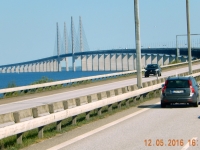 Heimfahrt wieder über die Öresund_Brücke zurück nach Malmö