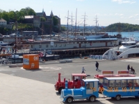 Blick vom Museum auf den Hafen