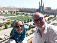 Isfahan Königsplatz_größter geschlossener Platz der Welt von oben