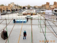 Yazd Platz Amir Chakmak von oben