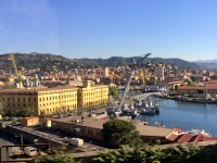 La Spezia Hafen von oben