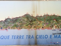 Die Cinque Terre vom Meer aus gesehen