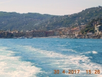 Abfahrt des Schiffes von Santa Margherita nach Rapallo