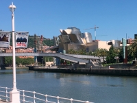 Erster Blick auf das Guggenheim Museum