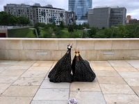 Puppen vor dem Guggenheimmuseum