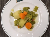 Abendessen im Hotel Gemüse
