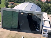 2017 08 01 Zeppelinfahrt Friedrichshafen am Bodensee Hangar für zwei Zeppelin