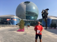 2017 08 27 Astana EXPO größte selbsttragende Kugel der Welt FC Bayern