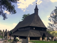 Slowakei Tvrdosin Holzkirchen in den Karpaten Kopfbild