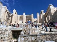 Abstieg von der Akropolis
