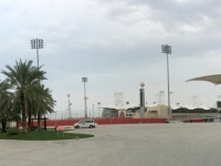 2017 02 15 Bahrain Int Circuit Rennstrecke mit Haupttribühne