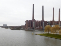 Wolfsburg VW Werk Heizkraftwerk mit Mittellandkanal