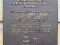 Bayreuth Markgräfliches Opernhaus Tafel