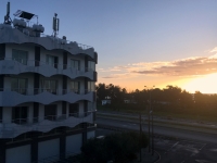 Sonnenaufgang vom Hotelbalkon