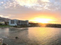 2018 02 28 Beachbar Nähe Hotel mit Sonnenuntergang