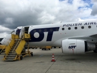 Boarding bei LOT Polish Airlines