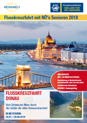 Folder Flusskreuzfahrt Donau 2018
