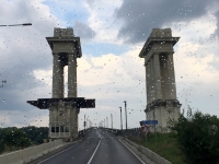 Beginn Friedensbrücke auf der rumänischen Seite
