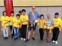 2018 09 24 Taipei Chiang Kai Shek Gedächtnishalle Trommlergruppe