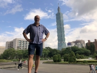2018 09 24 Taipei Tower 101 von Sun Yat Halle aus gesehen