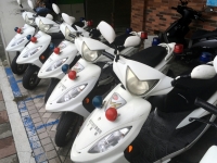 2018 09 29 Taipei Polizei Motorroller