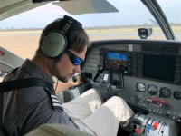 2018 10 25 Flug ins Okawango Delta Pilot